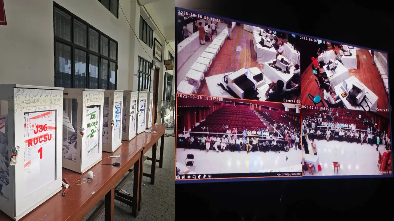 রাকসু নির্বাচনের ফল গণনা শুরু, সরাসরি সম্প্রচার এলইডি স্ক্রিনে