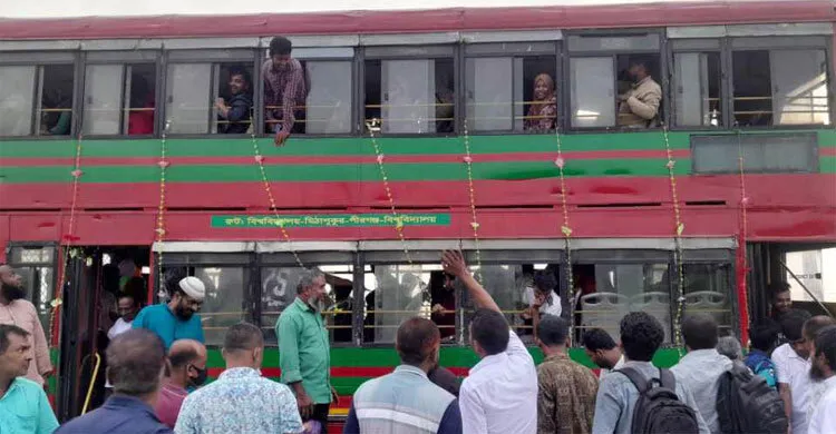 সকালে উদ্বোধন সন্ধ্যায় বিকল বিআরটিসি বাস