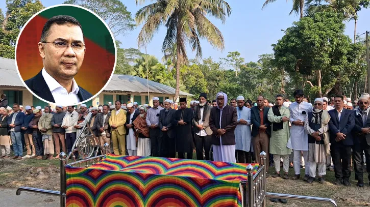 খালেদা জিয়ার জানাজায় এসে মৃত্যু, নিরবের পরিবারের পাশে তারেক রহমান