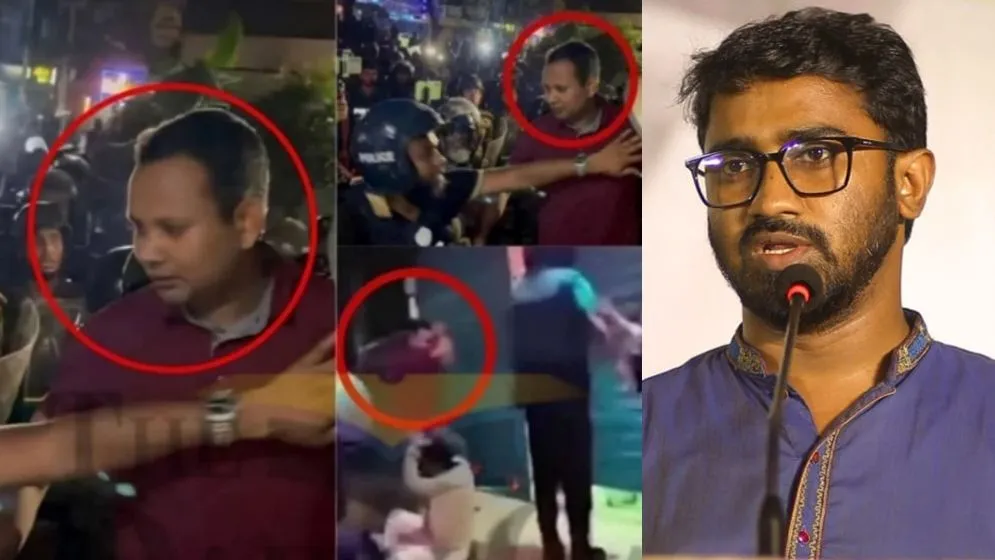 মেরুন টি-শার্ট পরা সেই ব্যক্তির পরিচয় জানালেন রাশেদ খান