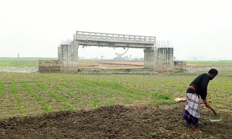 সরিষাবাড়ীতে রাস্তা ছাড়াই জনমানবহীন চরে কোটি টাকার সেতু নির্মাণ