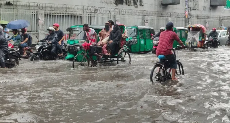 ঢাকায় ২৪ ঘণ্টায় ৯৭ মিলিমিটার বৃষ্টি, আজও বৃষ্টির পূর্বাভাস